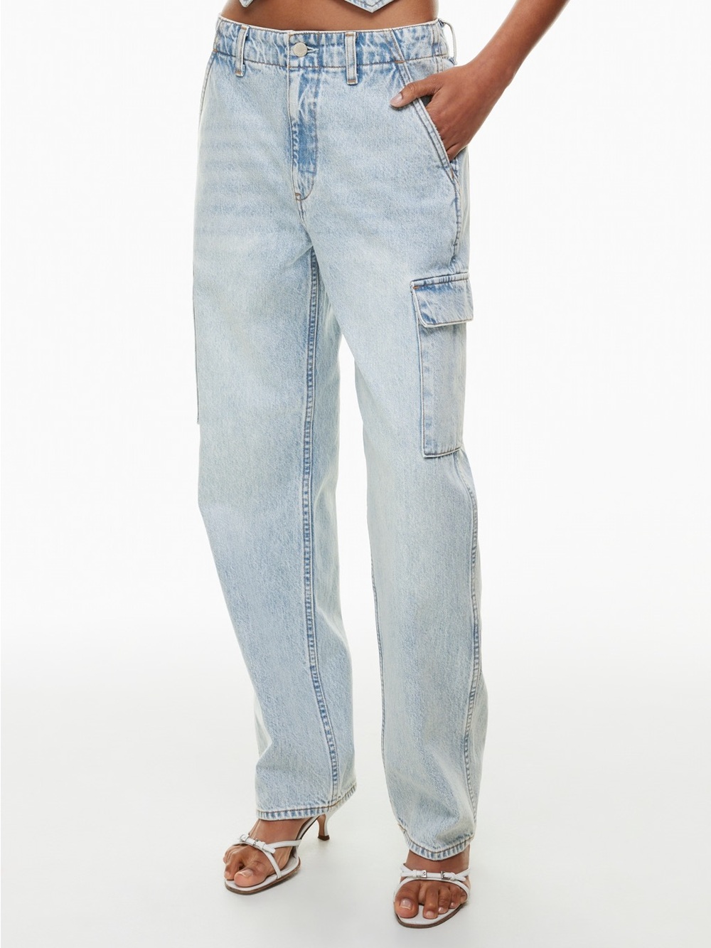 Denim Forum The '90s Edie Lo-rise Cargo Jeans